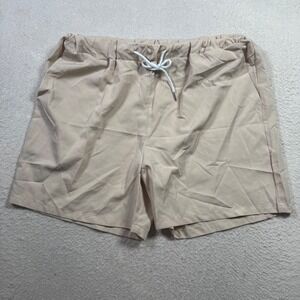 SHEIN Shorts Mens XL Beige Excellent Elastic Drawstring Casual Lightweight Solid